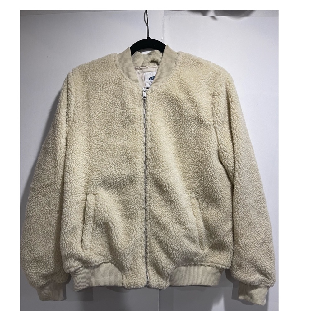 Old Navy cream colored teddy bear jacket